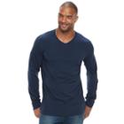 Big & Tall Sonoma Goods For Life&trade; Flexwear Slim-fit Stretch V-neck Tee, Men's, Size: Xl Tall, Blue