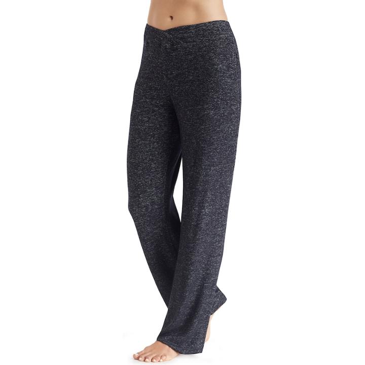 Women's Cuddl Duds Soft Knit Lounge Pants, Size: Small, Grey (charcoal)