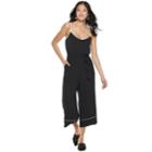 Juniors' As U Wish Piped Crop Jumpsuit, Teens, Size: Small, Oxford