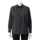Plus Size Apt. 9&reg; Structured Essential Button-down Shirt, Women's, Size: 0x, Oxford