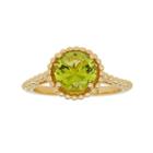 David Tutera 14k Gold Over Silver Simulated Peridot Ring, Women's, Size: 8, Green