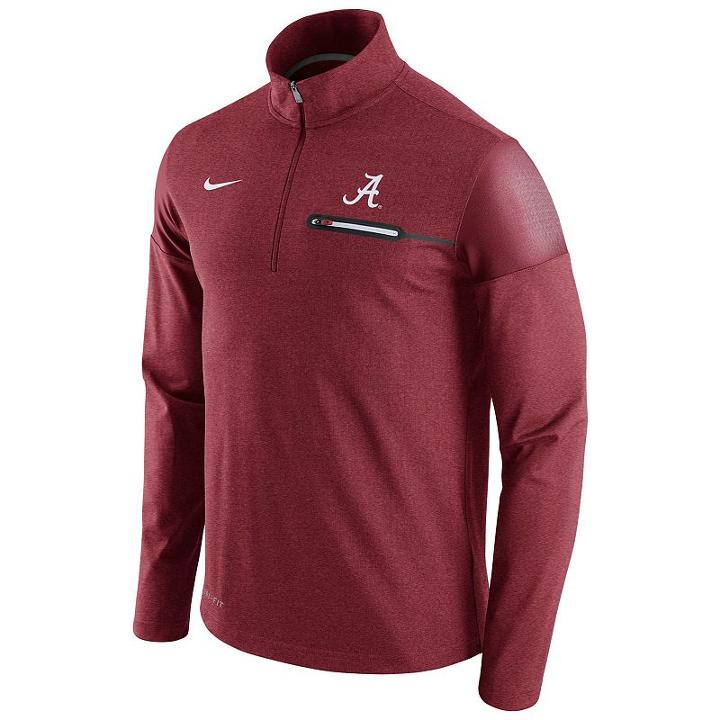 Men's Nike Alabama Crimson Tide Elite Coaches Dri-fit Pullover, Size: Medium, Ovrfl Oth