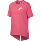 Girls 7-16 Nike Split Back Tee, Size: Small, Brt Orange