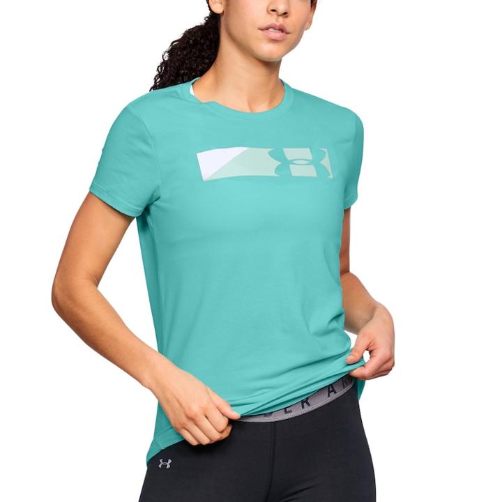 Women's Under Armour Sportstyle Branded Graphic Tee, Size: Large, Med Blue