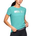 Women's Under Armour Sportstyle Branded Graphic Tee, Size: Large, Med Blue