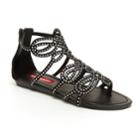 Unionbay Lindy Women's Rhinestone Gladiator Sandals, Size: 7, Black
