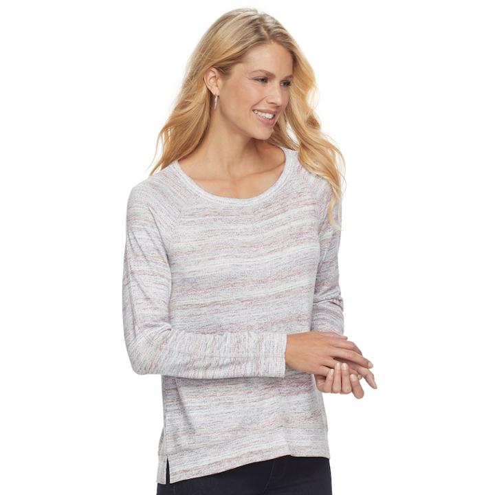 Women's Sonoma Goods For Life&trade; Raglan Top, Size: Medium, Med Pink