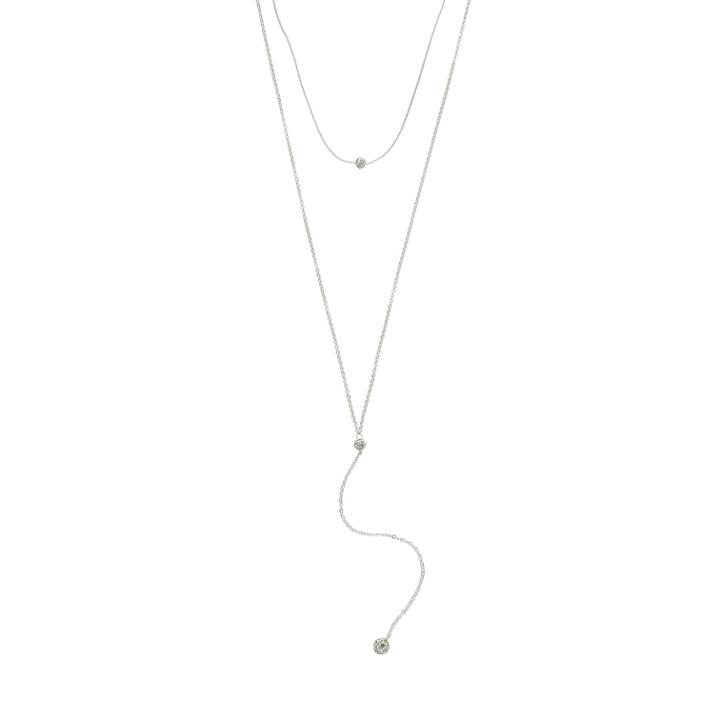 Lc Lauren Conrad Crystal Layered Y-necklace, Women's, Silver