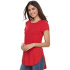 Women's Apt. 9&reg; Essential High-low Tunic, Size: Xs, Red