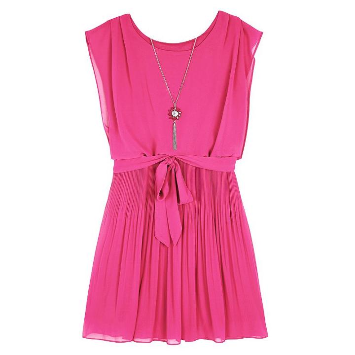 Girls 7-16 & Plus Size Iz Amy Byer Chiffon Pleated Dress, Girl's, Size: 20 1/2, Pink