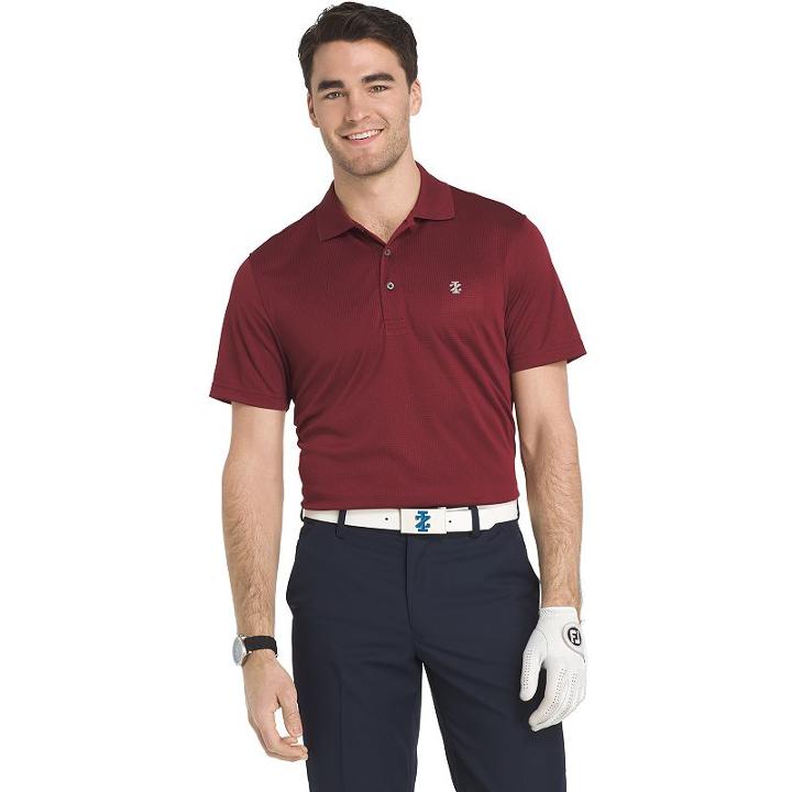 Men's Izod Champion Grid Classic-fit Performance Golf Polo, Size: Small, Red Other