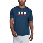 Men's Under Armour Usa Tee, Size: Large, Blue (navy)