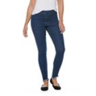 Women's Utopia By Hue High Waist Raw Edge Denim Leggings, Size: Medium, Med Blue