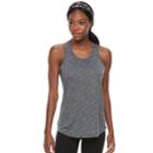 Women's Petite Tek Gear&reg; Racer Back Tank, Size: Xl Petite, Dark Grey