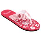 Women's Indiana Hoosiers Floral Flip Flop Sandals, Size: Xl, Multi