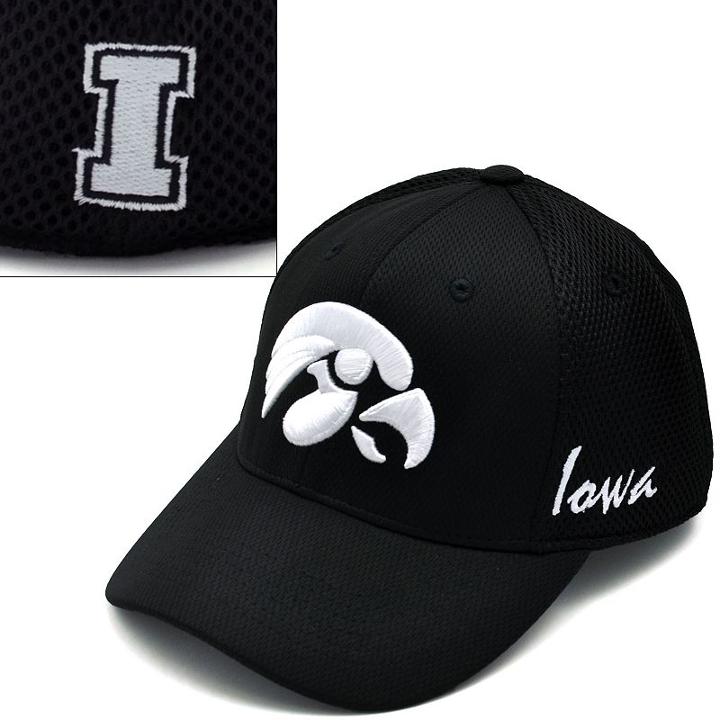 Adult Top Of The World Iowa Hawkeyes Fairway One-fit Cap, Grey (charcoal)