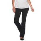 Maternity A:glow Full Belly Panel Bootcut Pants, Women's, Size: 16-mat, Black