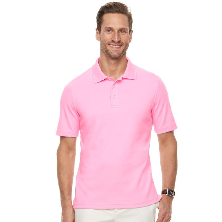 Men's Croft & Barrow&reg; Signature Interlock Polo, Size: Xl, Med Pink