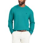 Men's Chaps Classic-fit Solid Crewneck Sweater, Size: Medium, Green