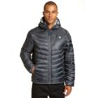 Men's Champion Insulated Hooded Puffer Jacket, Size: Medium, Grey (charcoal)