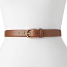 Women's Chaps Saffiano Belt, Size: Medium, Brown