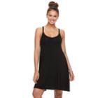 Juniors' So&reg; Racerback Swing Dress, Teens, Size: Xs, Black