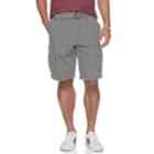 Big & Tall Unionbay Survivor Belted Cargo Shorts, Men's, Size: 46, Med Grey