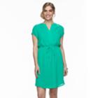 Petite Apt. 9&reg; Dolman Shirt Dress, Women's, Size: Xl Petite, Turquoise/blue (turq/aqua)