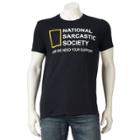 Men's Sarcastic Social Tee, Size: Xxl, Black