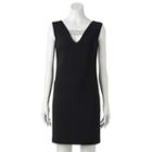 Women's Dr By Donna Ricco Embellished Shift Dress, Size: 4 - Regular, Black