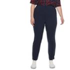 Plus Size Popsugar Essential Crop Pants, Women's, Size: 2xl, Dark Blue