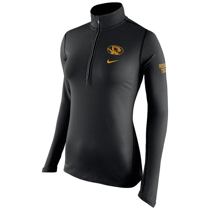 Women's Nike Missouri Tigers Dri-fit Element Top, Size: Xl, Black