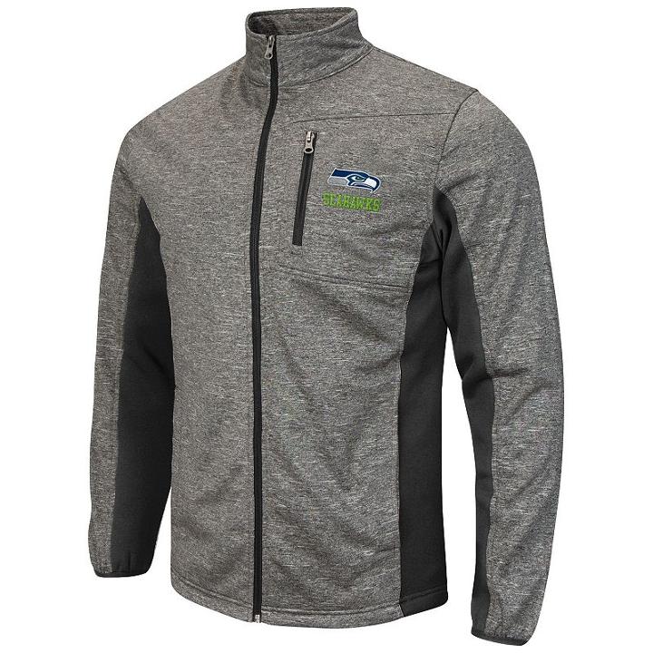 Men's Seattle Seahawks Space-dye Full-zip Fleece Jacket, Size: Large, Ovrfl Oth