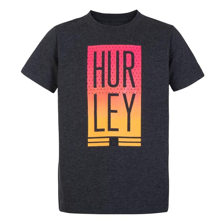 Boys 4-7 Hurley Box Logo Graphic Tee, Size: 7, Grey (charcoal)