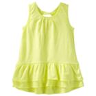 Girls 4-12 Oshkosh B'gosh&reg; Ruffled Twist Back Tunic Top, Size: 6-6x, Yellow
