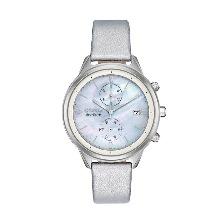 Citizen Eco-drive Women's Chandler Vegan Leather Chronograph Watch - Fb2000-03d, Size: Medium, Grey