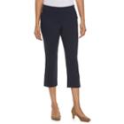 Women's Dana Buchman Millennium Button-accent Capris, Size: Small, Blue