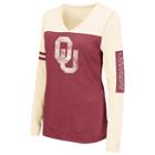 Women's Campus Heritage Oklahoma Sooners Distressed Graphic Tee, Size: Xl, Med Red