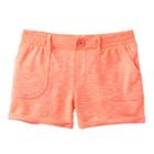 Girls Plus Size So&reg; French Terry Slubbed Soft Shorts, Girl's, Size: 12 1/2, Brt Orange