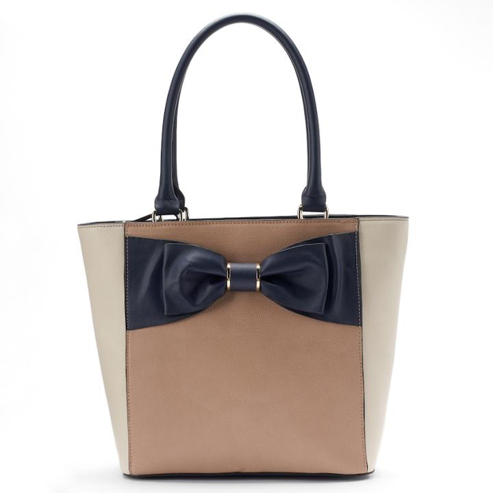 Apt. 9&reg; Brooklyn Bow Tote, Women's, Beige