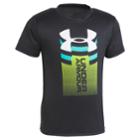 Boys 4-7 Under Armour Rising Big Logo Graphic Tee, Size: 6, Black