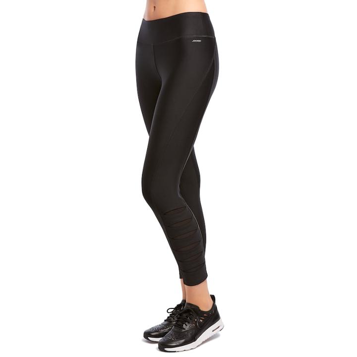 Women's Jockey Sport Nano Slash Ankle Leggings, Size: Xl, Oxford