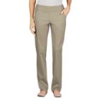 Dickies Modern Fit Straight-leg Pull-on Twill Pants - Women's, Size: 12 Avg/reg, Dark Beige