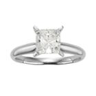 14k White Gold 1 1/2-ct. T.w. Igl Certified Princess-cut Diamond Solitaire Ring, Women's, Size: 10