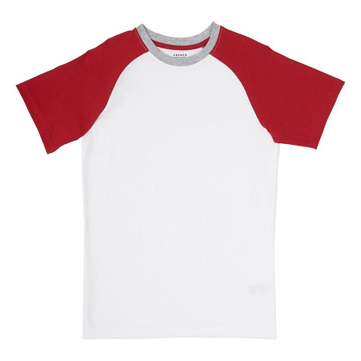 Boys 8-20 French Toast Raglan Tee, Boy's, Size: Medium, White