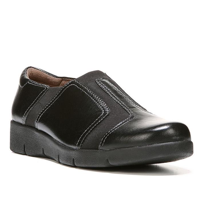 Naturalsoul By Naturalizer Piccolo Women's Slip-on Casual Shoes, Size: Medium (10), Black