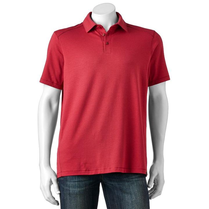 Men's Hemisphere Classic-fit Performance Crewneck Tee, Size: Xl, Dark Red