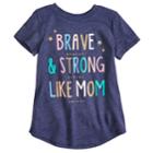 Girls 4-10 Jumping Beans&reg; Brave & Strong Like Mom Graphic Tee, Size: 6x, Med Blue
