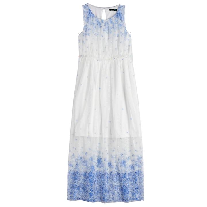 Girls 7-16 My Michelle Dip Dyed Floral Maxi Dress, Size: 8, Oxford