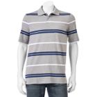 Men's Croft & Barrow&reg; Signature Striped Polo, Size: Small, Med Grey